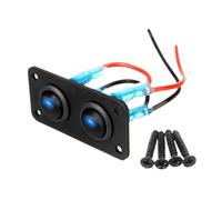 FJMQHU Pannello Interruttore a Bilanciere per Auto Controllo Pulsante Commutatore Placca Alluminio Pp Impermeabile con Led Adatto per Veicoli Yacht Camion Ca, B