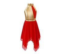 FJOADNVM Abito da Pattinaggio Artistico Costume da Ballo lirico for Bambina for Bambini Abito di lode for for Il culto della Chiesa Abbigliamento liturgico Moderno for Coro(Red,16)