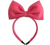 FJOADNVM Bandana Donna Solid Color Big Bow Fabric Handmade Adult Headband Birthday Party Hair Accessories(Color3)