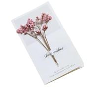 FJOADNVM Biglietto Auguri Matrimonio 10 pezzi/confezione biglietti di auguri creativi fatti a mano con fiori secchi, pieghevoli for studenti, set scritti a benedizioni(Color 13)