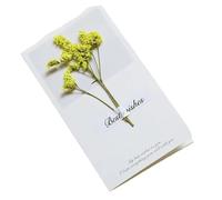 FJOADNVM Biglietto Auguri Matrimonio 10 pezzi/confezione biglietti di auguri creativi fatti a mano con fiori secchi, pieghevoli for studenti, set scritti a benedizioni(Color 02)