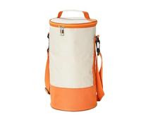 FJOADNVM Borsa Termica Borsa for il pranzo isolata con cilindro di grande capacità Doppio strato da picnic termica Oxford impermeabile a tre strati cerniera portatile(Orange L)