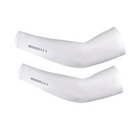 FJOADNVM Maniche Per Braccia Manicotti for bicicletta in seta ghiacciata, traspiranti, estivi, protezione for le braccia, protezione solare UV, sport, MTB, bici da strada(White,L)