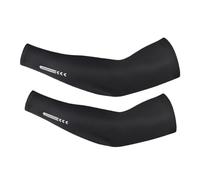 FJOADNVM Maniche Per Braccia Manicotti for bicicletta in seta ghiacciata, traspiranti, estivi, protezione for le braccia, protezione solare UV, sport, MTB, bici da strada(Black,M)