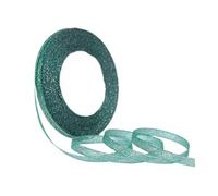 FJOADNVM Nastro Regalo 100 Metri 6 mm Argento Oro Glitter Nastro di Raso Seta Festa casa Decorazione Nozze confezionamento Natale Halloween Materiale Fai da Te(Bright Green)