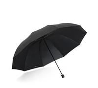 FJOADNVM Ombrello Parasole Leggero E Maneggevole Ombrello A Dieci Stecche Da 130 Cm/51,18 Pollici, Struttura Rinforzata, Resistente, Impermeabile E Antivento(Black G1345C)