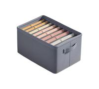 FJOADNVM Organizer Cassetti Thickened Pants Storage Box Foldable 9/7/6 Grids Organizer for Jeans Sweatshirt Shirt Wardrobe Organizers of Cabinets and Drawer(9 grid)