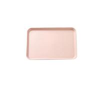 FJOADNVM Vassoio Plastica Vassoio piatto in plastica da 105 g/186 g/320 g, quadrato, antiscivolo, girevole, portasapone bagno, decorazione tavolo(Pink Medium)