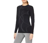 Fjord Nansen AKKA Long Shirt Women, Maglietta. Donna, Nero-Black/Graphite, S/M