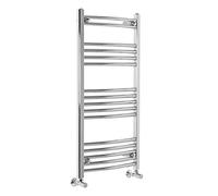 Fjord Scaldasalviette Curvo Design Termoarredo Termosifone Bagno 1000 x 500mm Interasse: 450mm - 426 Watt Cromato