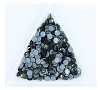 FJQFHH Diamante d'Acqua Super Scintillante Cristallo Arti Strass 40 Colori Crystal AB Hot Fix, Hotfix Iron On Decorazioni for Cucito e Tessuti(Black Diamond,Ss30 288pcs)