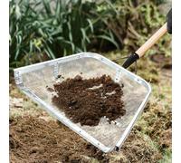 FJQFHH Giardino in Acciaio Inossidabile Vaso di Piante de Setaccio for Terra, Sabbia, Terra, Giardino, Raccolta, Pala, con Rete, Paletta in Acciaio, 3 Stili(Mesh 1.2x1.2cm)