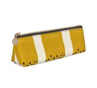 FJQWKLF Astuccio per penne in pelle con motivo formula bandiere a scacchi bianco e nero Astuccio per matite triangolare Astuccio per matite Organizer per ufficio College School Adult Teen Girl Boy