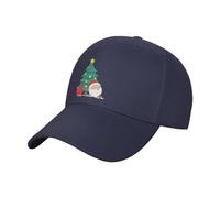 FJQWKLF Babbo Natale Che Dorme sotto L'Albero di Natale Berretto da Baseball per Uomo e Donna Cappello Regolabile per Camionista Cappellino per papà