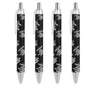 FJQWKLF Be Positive Cancer Penna a sfera retrattile con inchiostro blu, punta fine da 0,5 mm, per ufficio, 4 pezzi