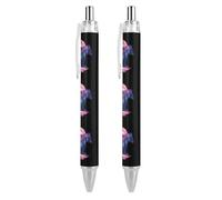 FJQWKLF Bear Country Penna a sfera carina per donna e uomo Penna a sfera retrattile da 0,5 mm per lavoro 2 pezzi