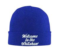 FJQWKLF Benvenuti a The Shit Show, Berretto Lavorato a Maglia, Cappelli Invernali Caldi, Berretti con Risvolto, Berretto da Orologio per Uomo e Donna