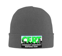 FJQWKLF Berretto Invernale Caldo Lavorato a Maglia per Adulti, con Teschio, Certificato Community Emergency Response Team - Uomo Donna