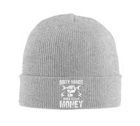 FJQWKLF Berretto Lavorato a Maglia Dirty Hands MakeMoney, Cappelli Invernali Caldi, Berretti con Risvolto, Cappello da Orologio per Uomo e Donna