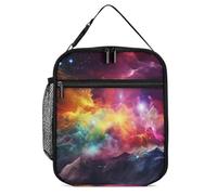 FJQWKLF Borsa per il pranzo colorata per lo spazio esterno per donna e uomo Borsa per il pranzo isolata Borsa termica a tenuta stagna per la spiaggia 'ufficio