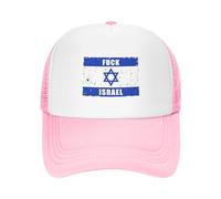 FJQWKLF Cappelli da Camionista Vetrova Fuck Israel Free Palestine Save Gaza Cappellino da Baseball per Uomo e Donna con Chiusura a Scatto e Retro in Rete