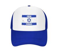 FJQWKLF Cappelli da Camionista Vetrova Fuck Israel Free Palestine Save Gaza Cappellino da Baseball per Uomo e Donna con Chiusura a Scatto e Retro in Rete