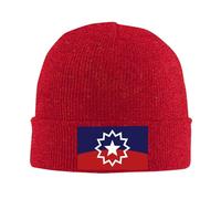 FJQWKLF Cappello Invernale Lavorato a Maglia con Bandiera Juneteenth, Caldo Berretto Invernale con Risvolto, Berretto da Uomo e da Donna