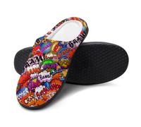 FJQWKLF Ciabatte colorate a forma di medusa, da uomo e da donna, in caldo cotone, per interni ed esterni, da 9 a 10