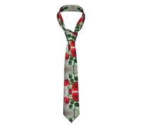 FJQWKLF Cravatta di seta da uomo con immagine romantica del cuore rosso, cravatta da completo, adatta per il lavoro quotidiano, matrimoni d'affari, banchetti dello sposo, ecc.