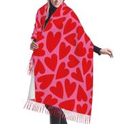FJQWKLF Cuore rosso d'amore Dolci regali per le donne-Sciarpe per le donne Regali Sciarpa coperta Sciarpe Scialle avvolgente oversize Regalo
