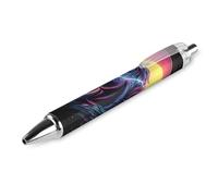 FJQWKLF Epic Punk Uniform Thunder Penna a sfera retrattile con inchiostro blu 0,5 mm Penna a punta fine per ufficio 1 pz