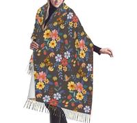 FJQWKLF Fiori colorati con farfalla Dolci regali per le donne-Sciarpe per le donne Regali Sciarpa coperta Sciarpe Scialle avvolgente oversize Regalo
