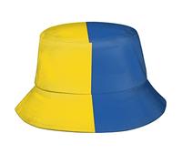FJQWKLF Flag of Ukraine Bucket Hat Blue And Yellow Fisherman cap Packable Sun Hat for Women Men Women,Men,Girls,Boys
