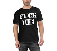 FJQWKLF Fu-CK Ice per Uomo, t-Shirt Girocollo a Maniche Corte in Cotone, Taglia S