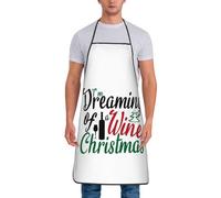 FJQWKLF Gesù è il motivo per il grembiule natalizio Grembiuli da cucina impermeabili per chef Grembiuli da barbecue Grembiule da forno personalizzato per uomini e donne