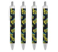 FJQWKLF Get Off My Nuts Penna a sfera retrattile con inchiostro blu, punta fine da 0,5 mm, per ufficio, 4 pezzi