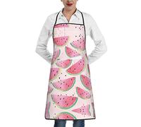 FJQWKLF Grembiule hawaiano resistente alle gocce d'acqua con tasche, grembiuli da cucina per il regalo del Ringraziamento