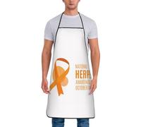 FJQWKLF Grembiule per la consapevolezza dell'herpes, grembiuli da cucina impermeabili per chef, grembiuli da barbecue, grembiule da forno personalizzato per uomo e donna