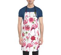 FJQWKLF Grembiule regolabile con stampa 3D per pizza per donne e uomini, grembiule impermeabile con tasche per il giardinaggio, la cucina domestica