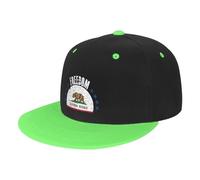 FJQWKLF Il Berretto da Baseball con Bandiera a California e libertà per Uomo e Donna. Cappelli con fattura Piatta Regolabili