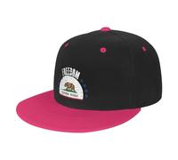 FJQWKLF Il Berretto da Baseball con Bandiera a California e libertà per Uomo e Donna. Cappelli con fattura Piatta Regolabili