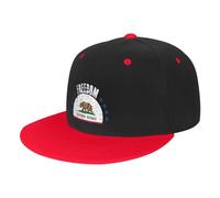 FJQWKLF Il Berretto da Baseball con Bandiera a California e libertà per Uomo e Donna. Cappelli con fattura Piatta Regolabili