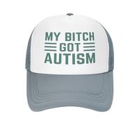 FJQWKLF Il Mio Cappello Bitchs Got Autism per Uomo e Donna, Berretto da Baseball, Cappello da Camionista Divertente