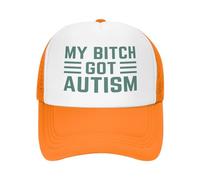 FJQWKLF Il Mio Cappello Bitchs Got Autism per Uomo e Donna, Berretto da Baseball, Cappello da Camionista Divertente