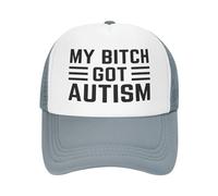 FJQWKLF Il Mio Cappello Bitchs Got Autism per Uomo e Donna, Berretto da Baseball, Cappello da Camionista Divertente