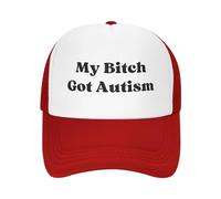 FJQWKLF Il Mio Cappello Bitchs Got Autism per Uomo e Donna, Berretto da Baseball, Cappello da Camionista Divertente