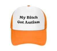 FJQWKLF Il Mio Cappello Bitchs Got Autism per Uomo e Donna, Berretto da Baseball, Cappello da Camionista Divertente