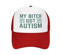 FJQWKLF Il Mio Cappello Bitchs Got Autism per Uomo e Donna, Berretto da Baseball, Cappello da Camionista Divertente