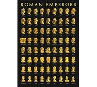 FJQWKLF Imperatori romani Targhe in metallo Ricercatori storici Poster Decorazione della stanza Targa retrò Decorazione della parete del club di casa 8x12 pollici, 8 x 12 pollici