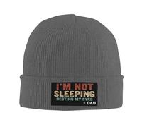 FJQWKLF I'mSleeping Just Resting My Eyes Berretto da Uomo Cappello Lavorato a Maglia Cappelli Invernali da Donna Berretto da Donna Berretto con Teschio